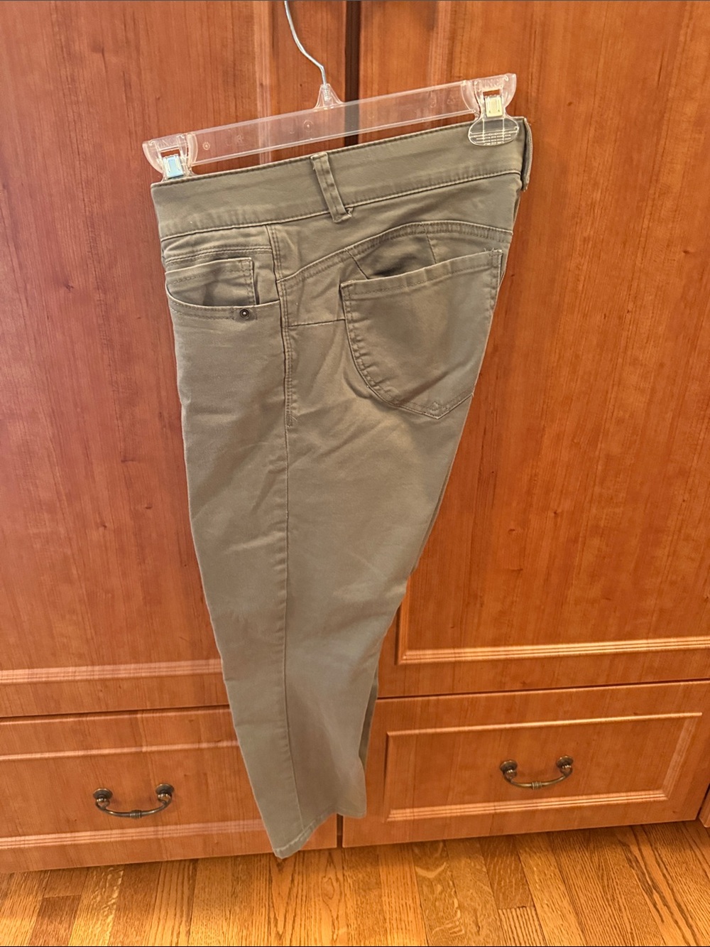 Wit & Wisdom Ab-solution Ankle Skinny Jeans Olive Green Sz 6P